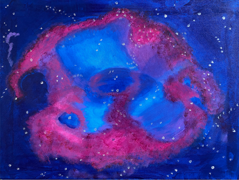 Nebula Rosa by artist Rosalinda Peña